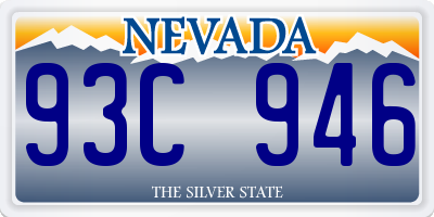 NV license plate 93C946