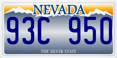 NV license plate 93C950