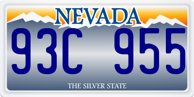 NV license plate 93C955