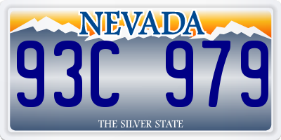 NV license plate 93C979