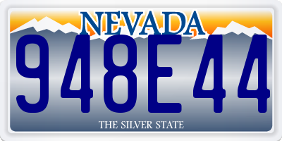 NV license plate 948E44