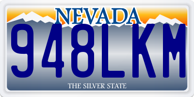 NV license plate 948LKM