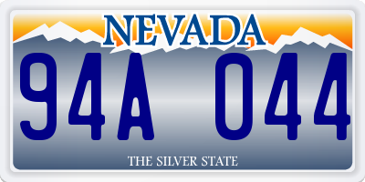 NV license plate 94A044