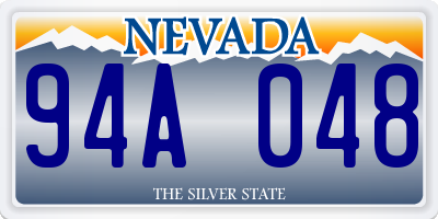 NV license plate 94A048