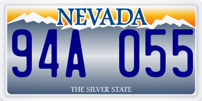 NV license plate 94A055