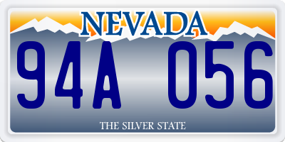 NV license plate 94A056
