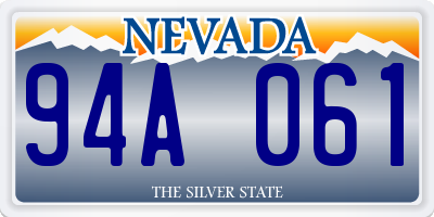 NV license plate 94A061