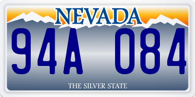NV license plate 94A084