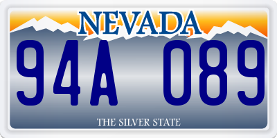 NV license plate 94A089