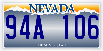 NV license plate 94A106