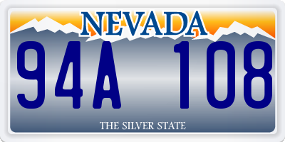 NV license plate 94A108