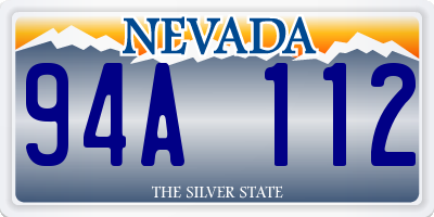 NV license plate 94A112