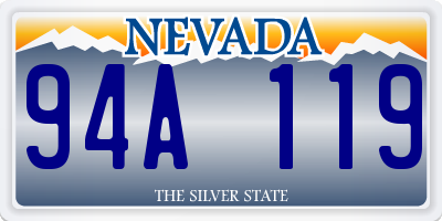 NV license plate 94A119