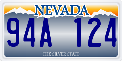 NV license plate 94A124