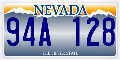 NV license plate 94A128