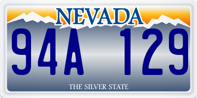 NV license plate 94A129