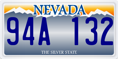 NV license plate 94A132