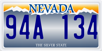 NV license plate 94A134