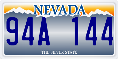 NV license plate 94A144