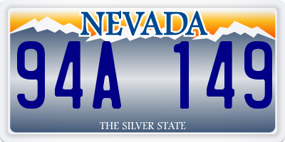 NV license plate 94A149