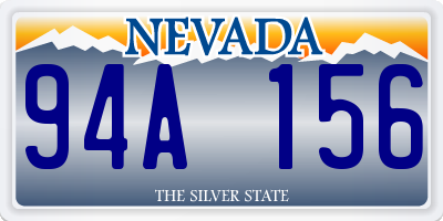 NV license plate 94A156