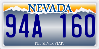 NV license plate 94A160