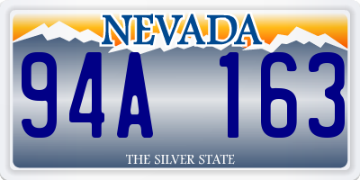 NV license plate 94A163