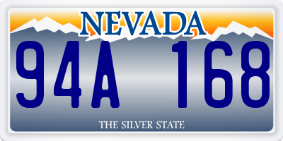 NV license plate 94A168