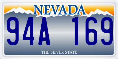NV license plate 94A169