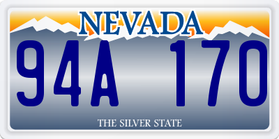 NV license plate 94A170