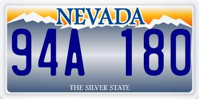 NV license plate 94A180