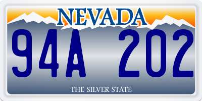 NV license plate 94A202
