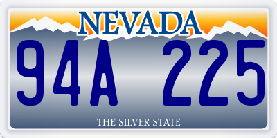 NV license plate 94A225