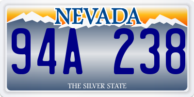 NV license plate 94A238