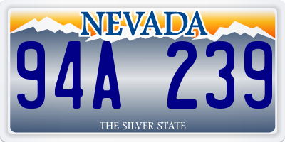 NV license plate 94A239