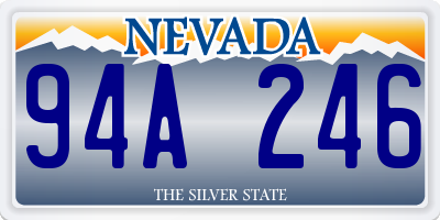 NV license plate 94A246