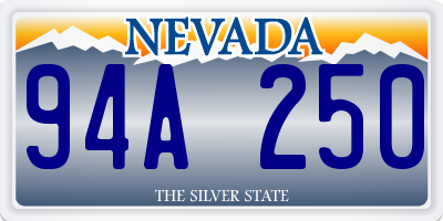 NV license plate 94A250