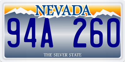 NV license plate 94A260