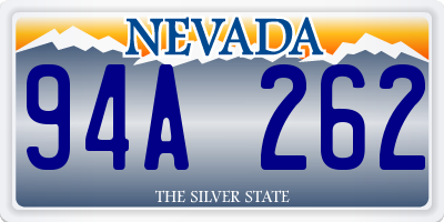 NV license plate 94A262