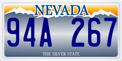 NV license plate 94A267