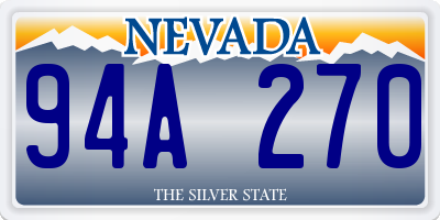 NV license plate 94A270