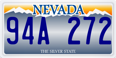 NV license plate 94A272