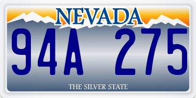 NV license plate 94A275