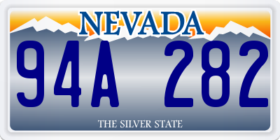 NV license plate 94A282