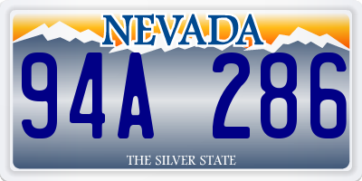 NV license plate 94A286