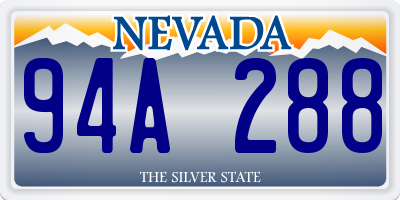 NV license plate 94A288