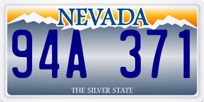 NV license plate 94A371