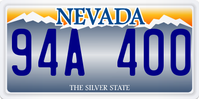 NV license plate 94A400