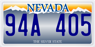 NV license plate 94A405