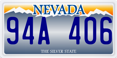 NV license plate 94A406